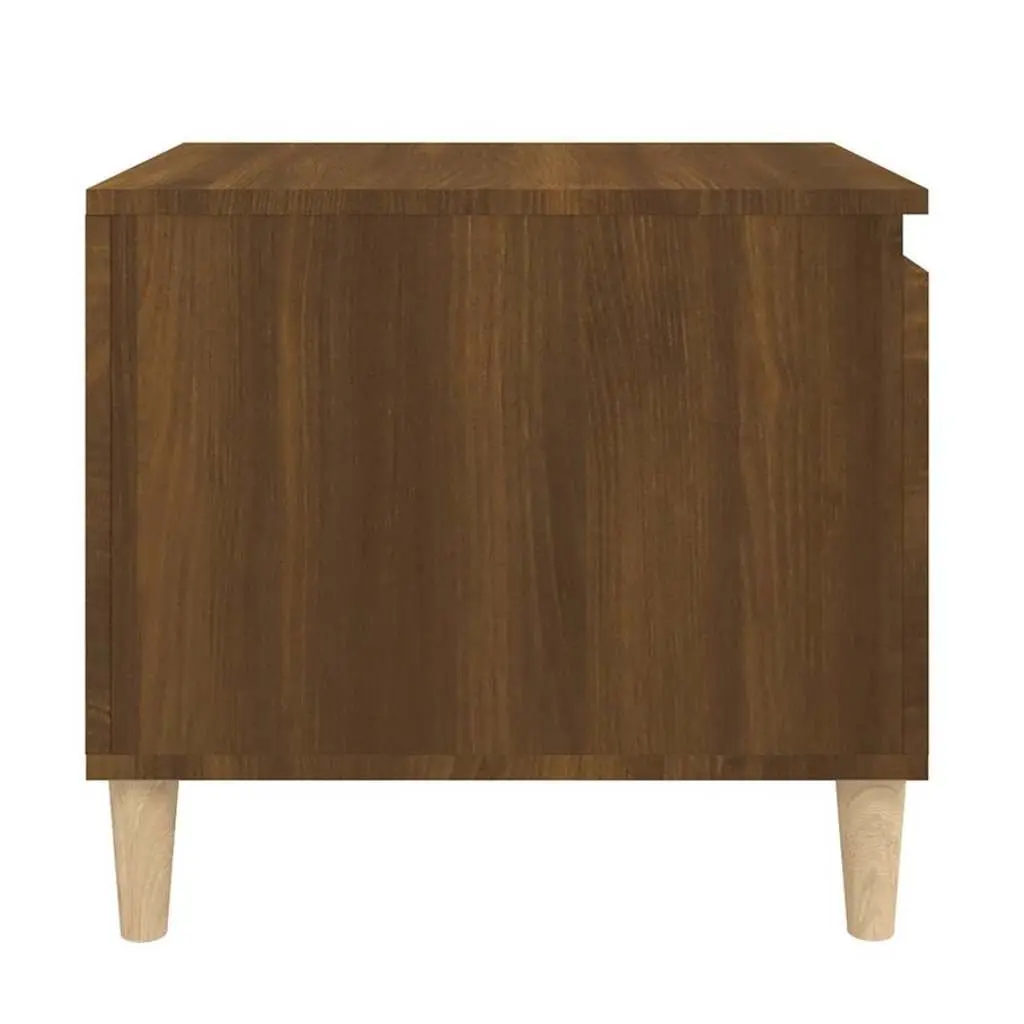 Coffee Table Living Room 100 x 50 x 45 cm Brown Oak Engineered Wood Storage Compartment