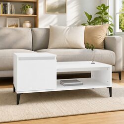 Specifications for White Engineered Wood Coffee Table