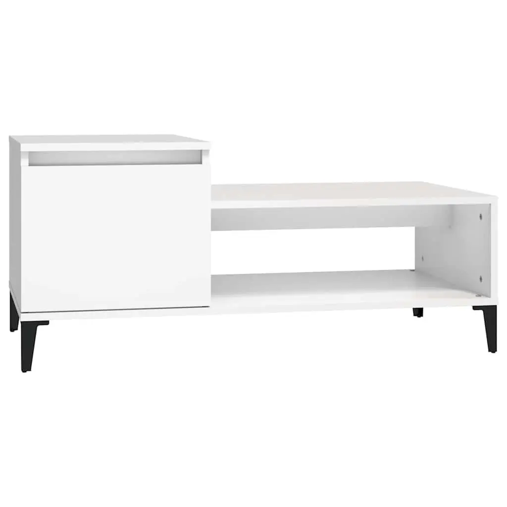 White Engineered Wood Coffee Table
