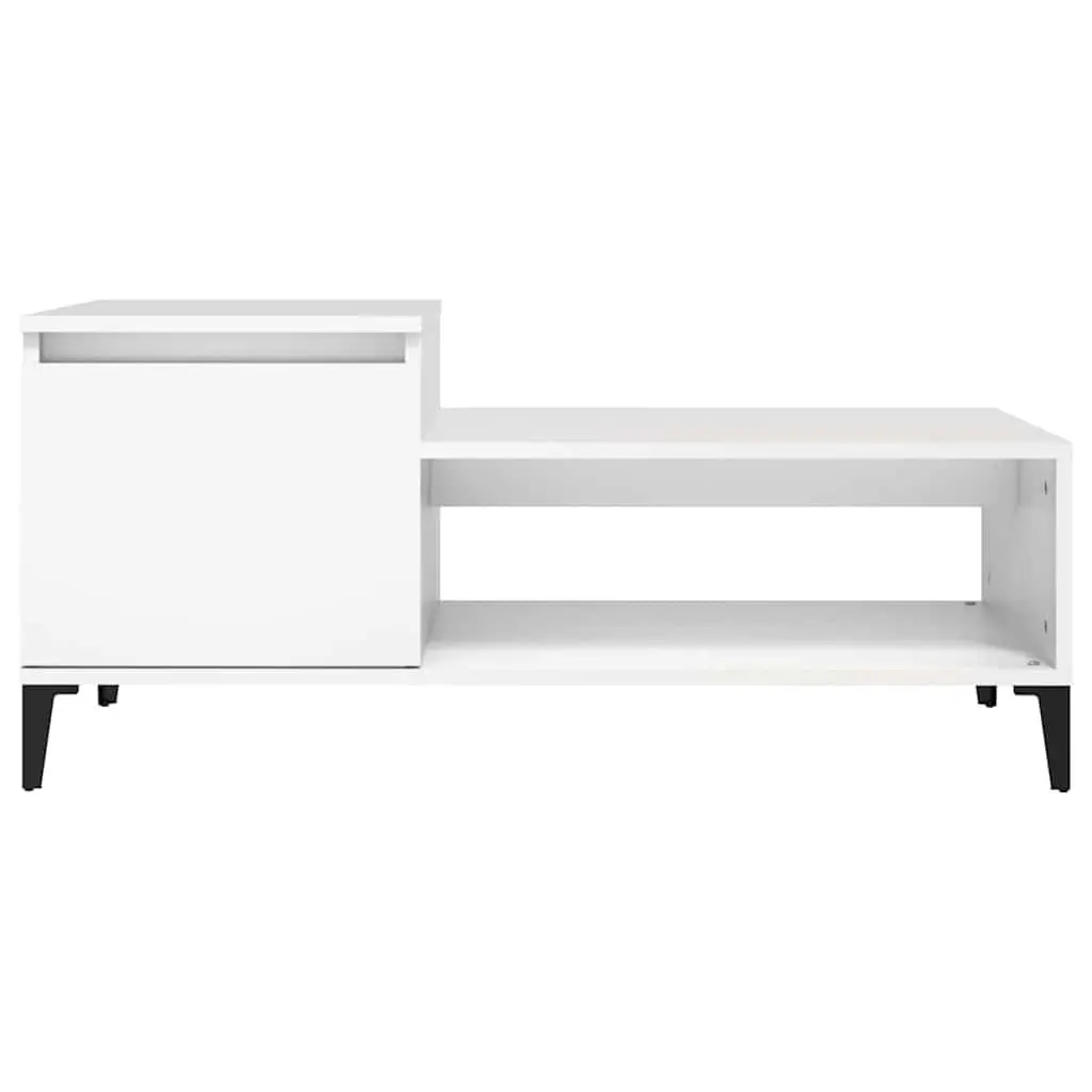 White Engineered Wood Coffee Table