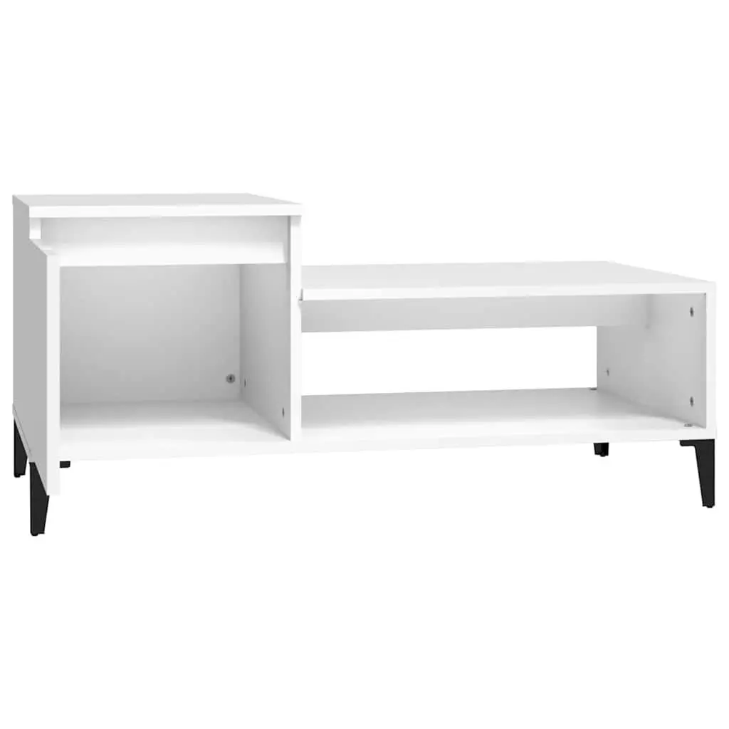 White Engineered Wood Coffee Table