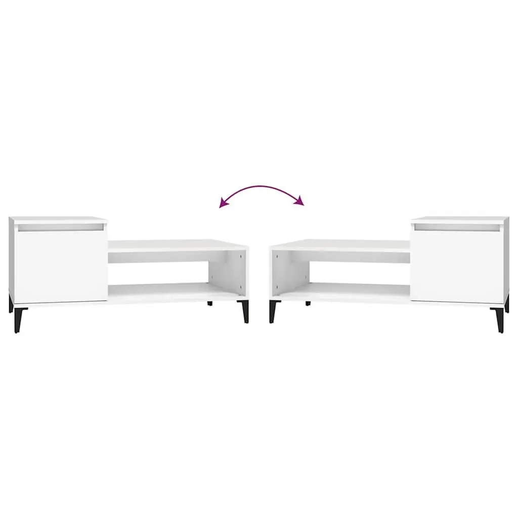 White Engineered Wood Coffee Table