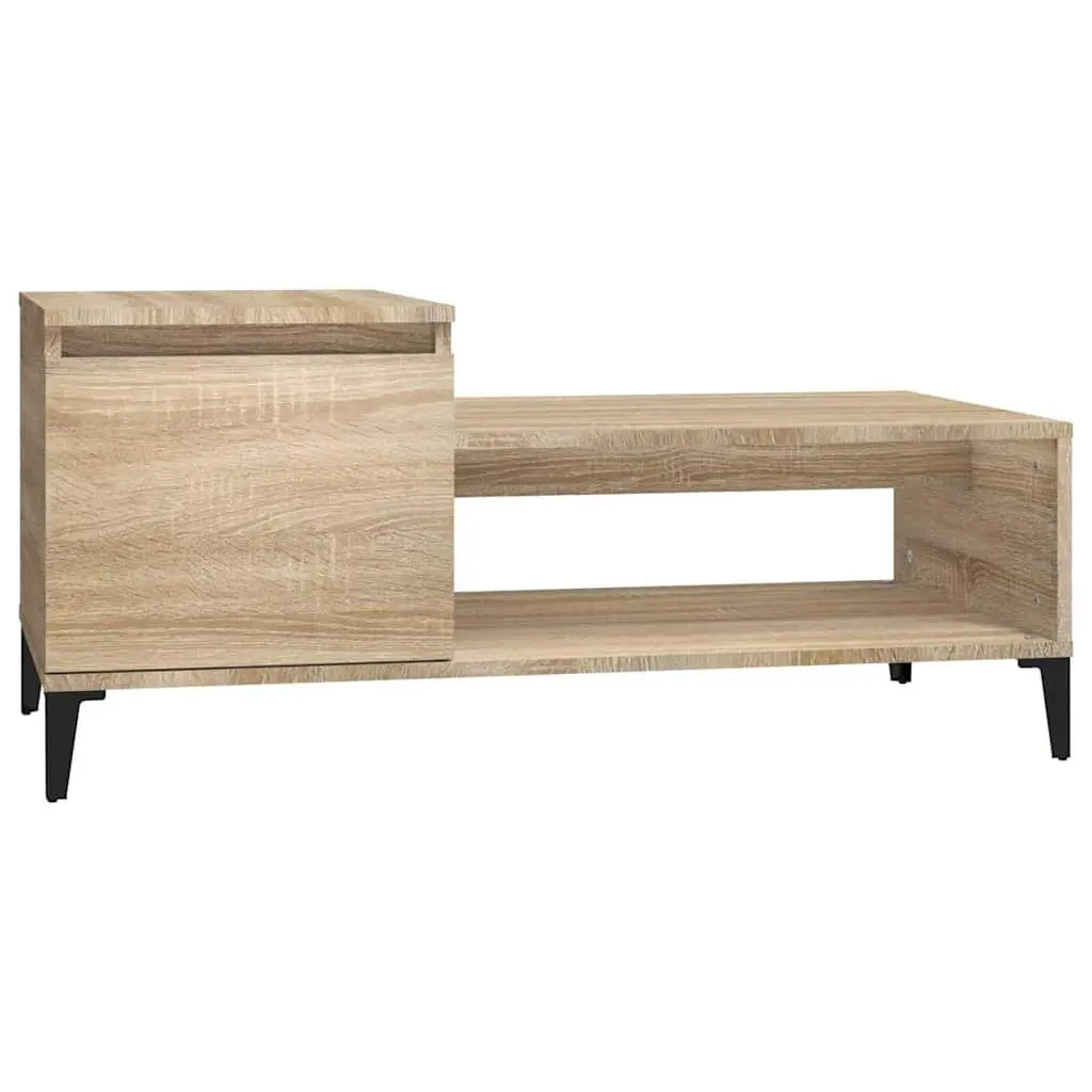 Engineered Wood Coffee Table 100x50x45cm with Shelf