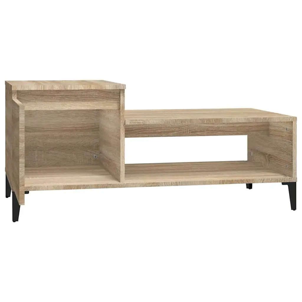 Engineered Wood Coffee Table 100x50x45cm with Shelf