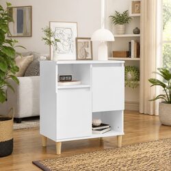 White Engineered Wood Sideboard - Dimensions and Specs