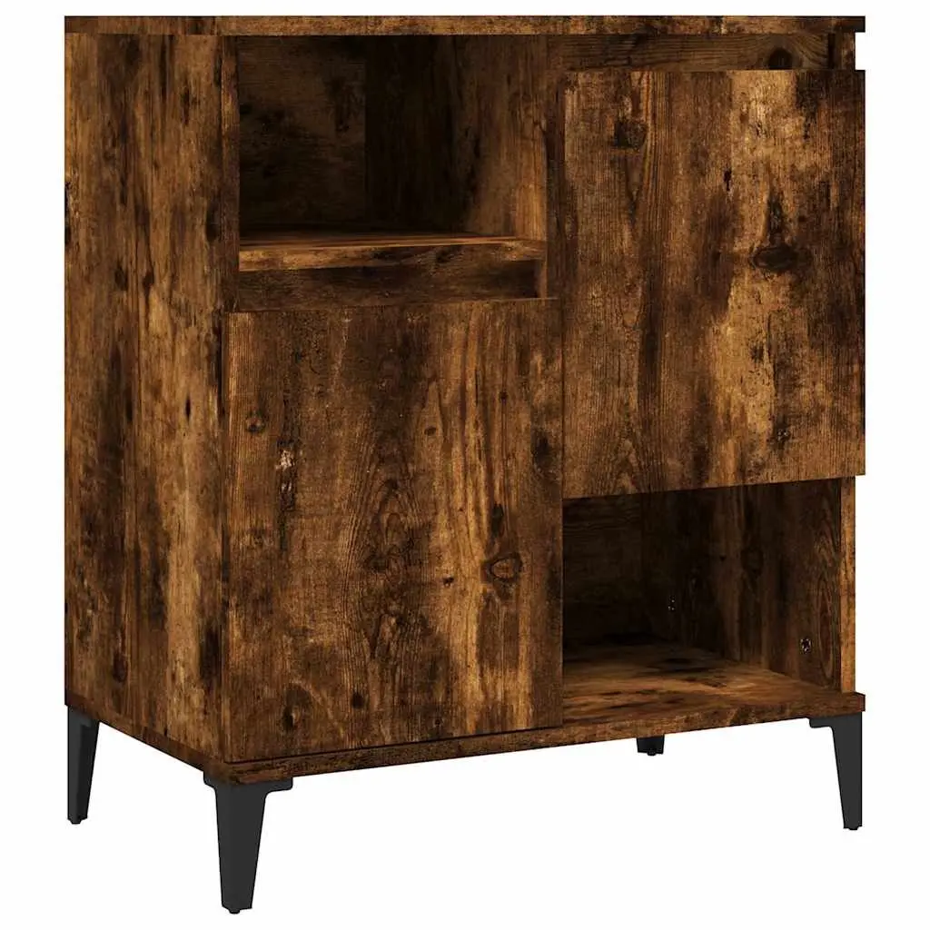 Brown Engineered Wood Sideboard with 4 Compartments