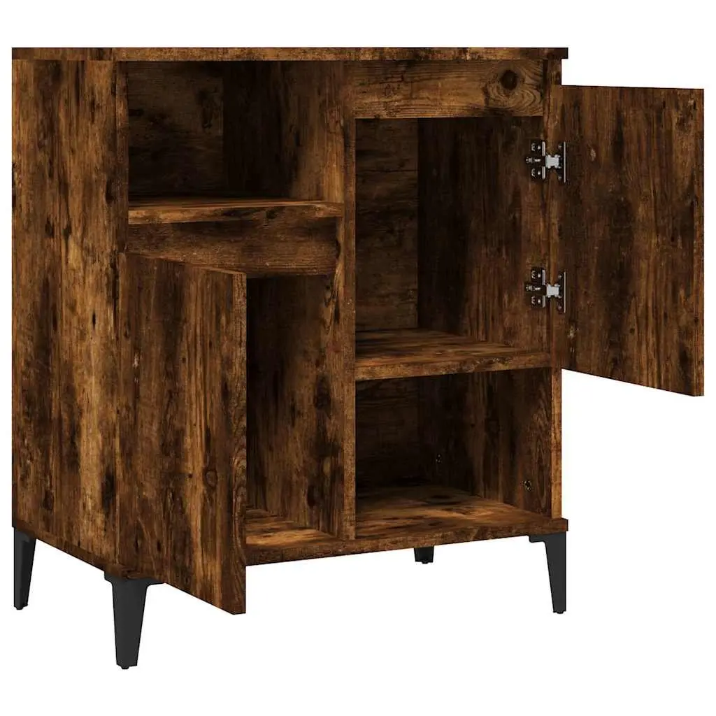 Brown Engineered Wood Sideboard with 4 Compartments
