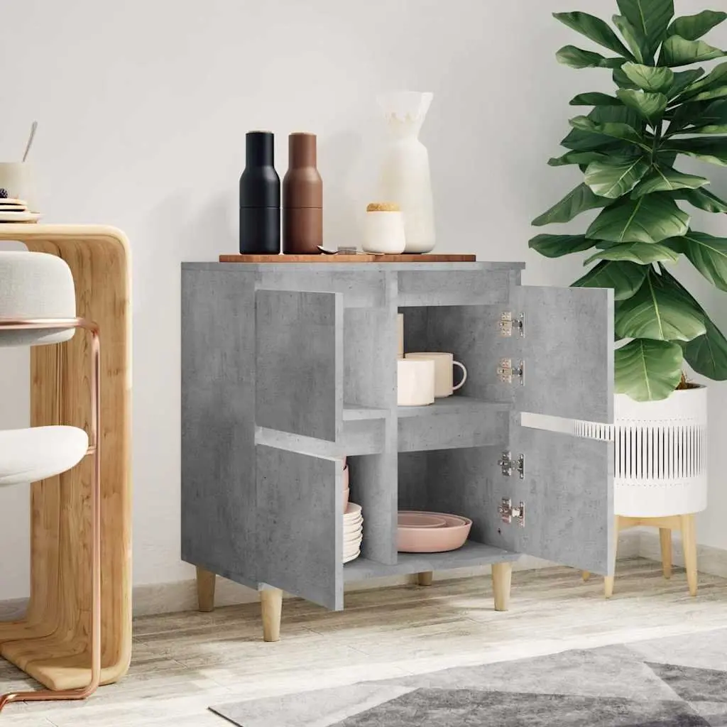Sideboard Storage Cabinet for Living Room Grey Engineered Wood 60x35x70cm