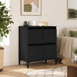 Black Sideboard Dimensions 60x35x70 cm Engineered Wood