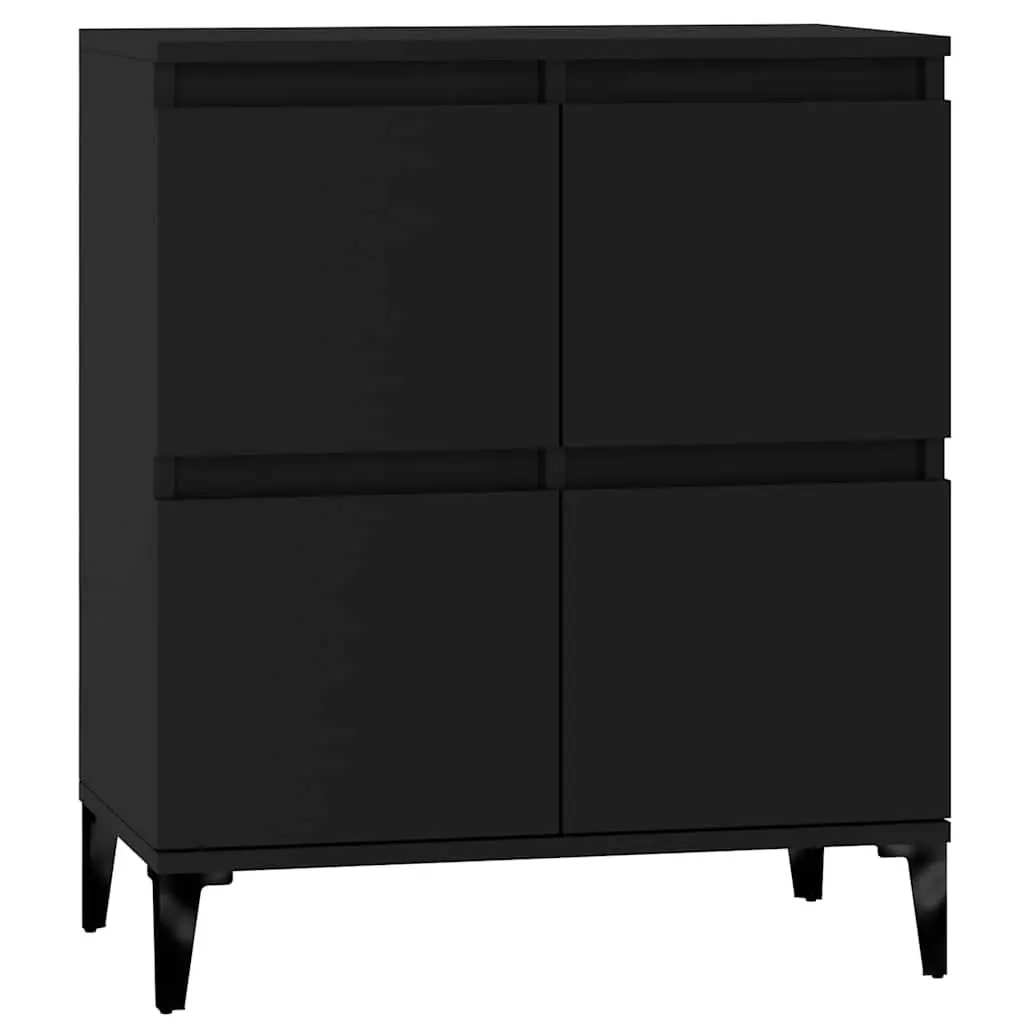 Sideboard Black 60x35x70 cm Storage Cabinet Engineered Wood Buffet Furniture