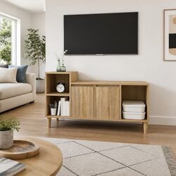 Dimensions and Specs of TV Cabinet 100cm in Brown