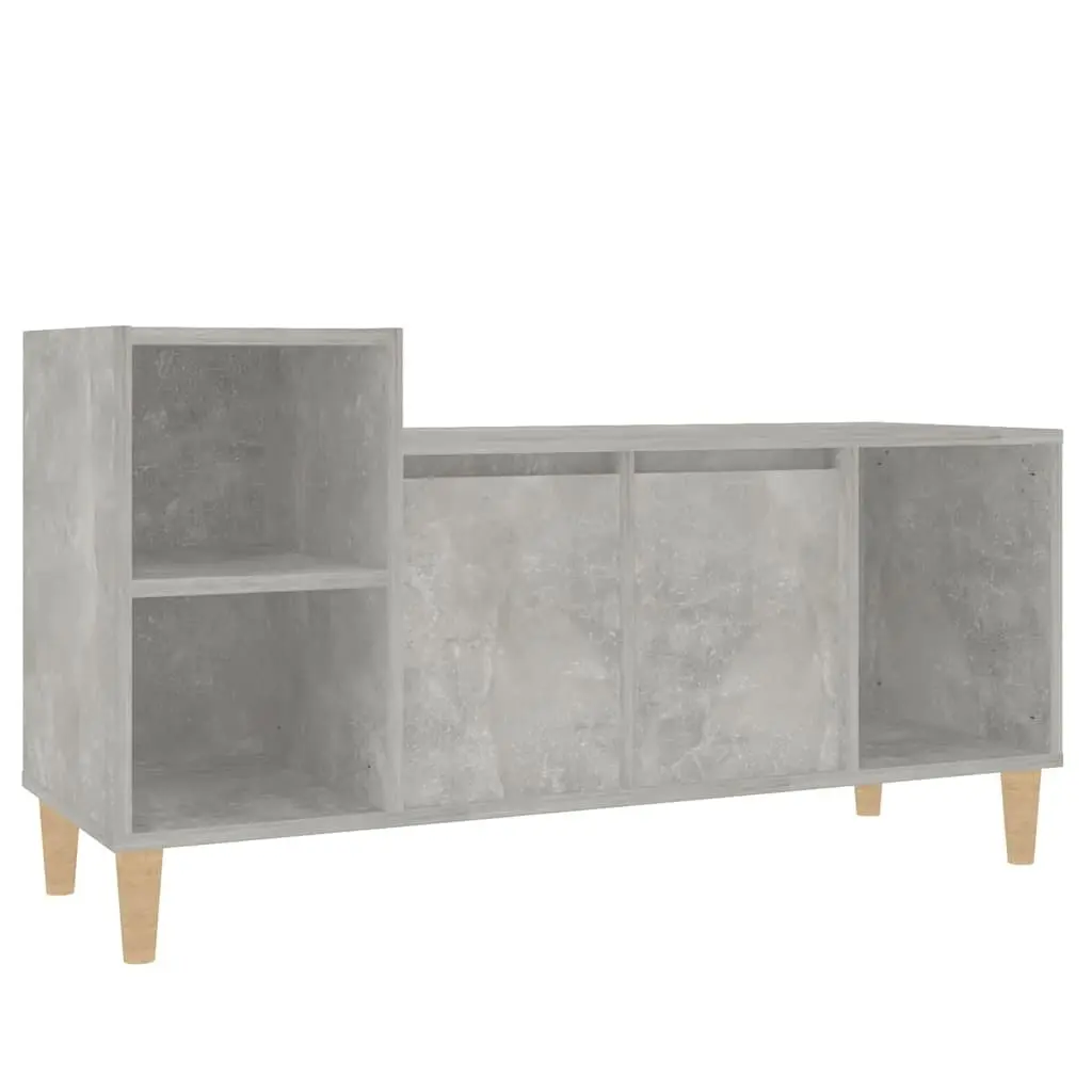 Engineered Wood TV Cabinet, 100x35x55cm, Grey Storage Unit