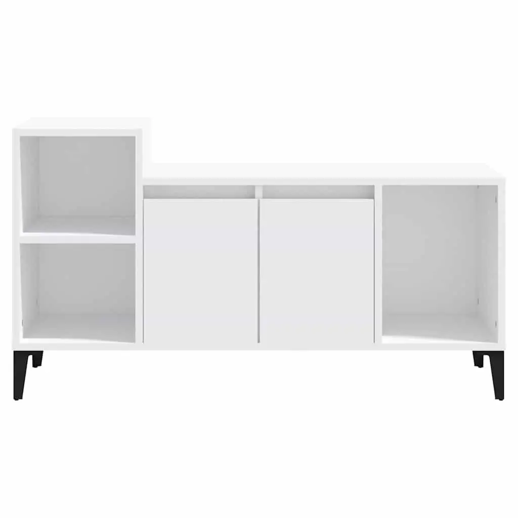 TV Cabinet White Media Storage Unit 100L x 35W x 55H cm