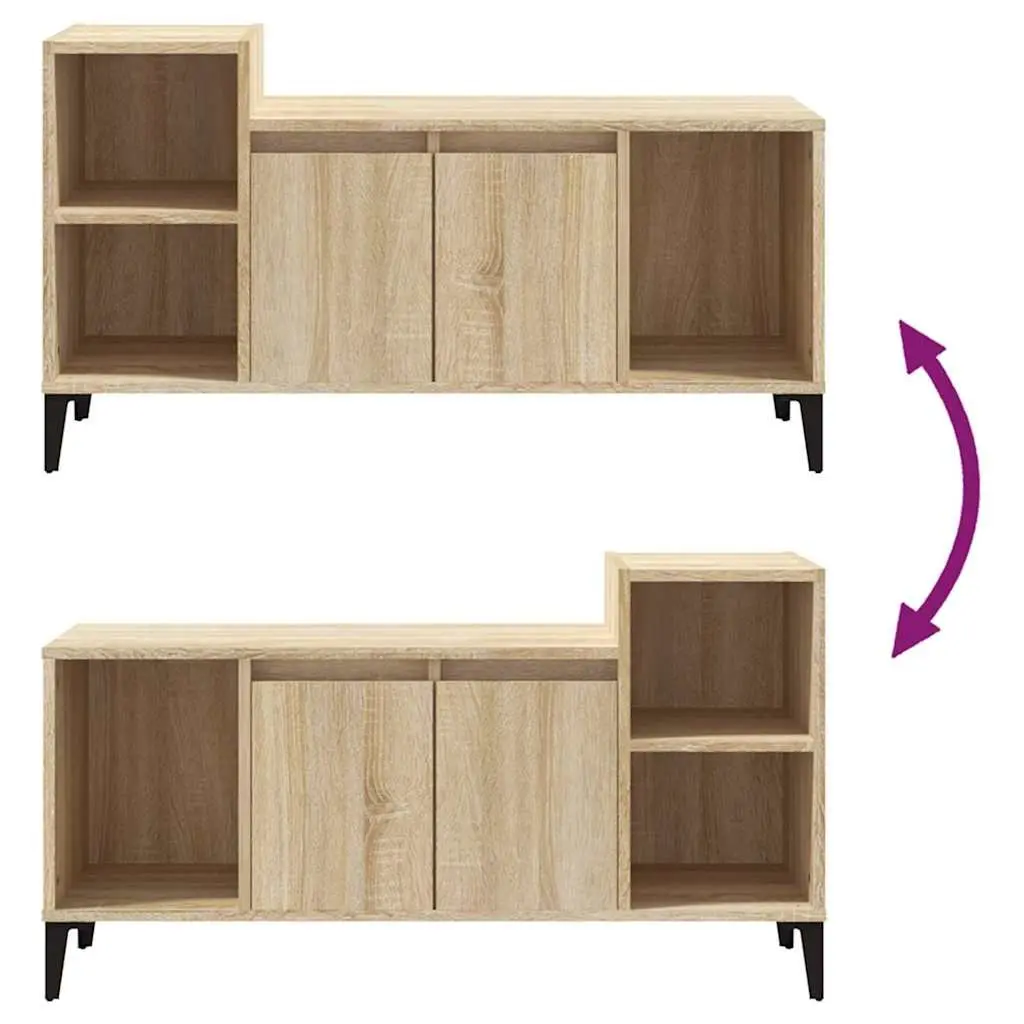 TV Cabinet Media Storage Unit for Living Room Brown