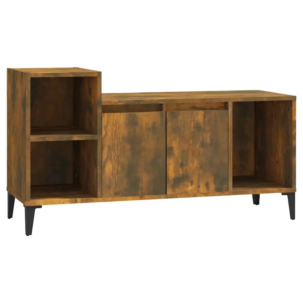 TV Cabinet Media Storage Unit for Living Room Brown 100 x 35 x 55 cm