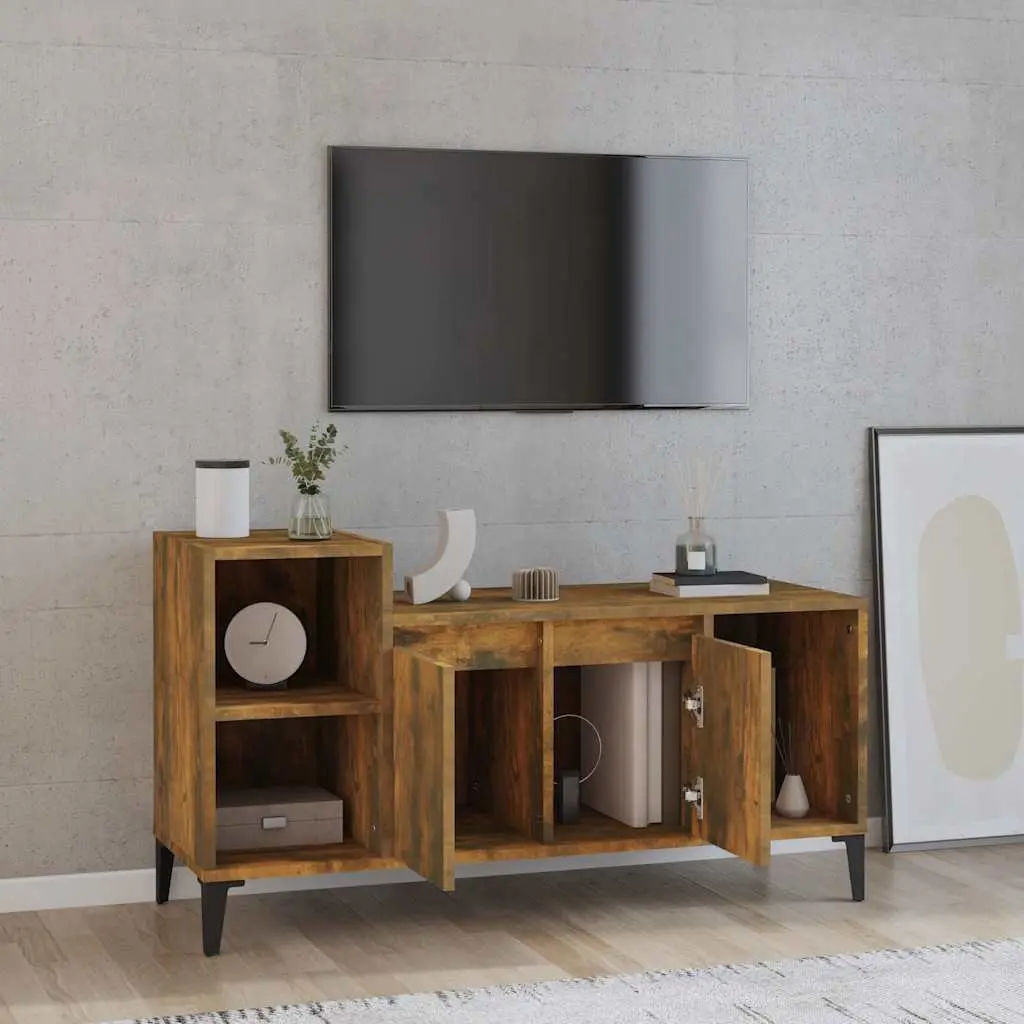 TV Cabinet Media Storage Unit for Living Room Brown 100 x 35 x 55 cm