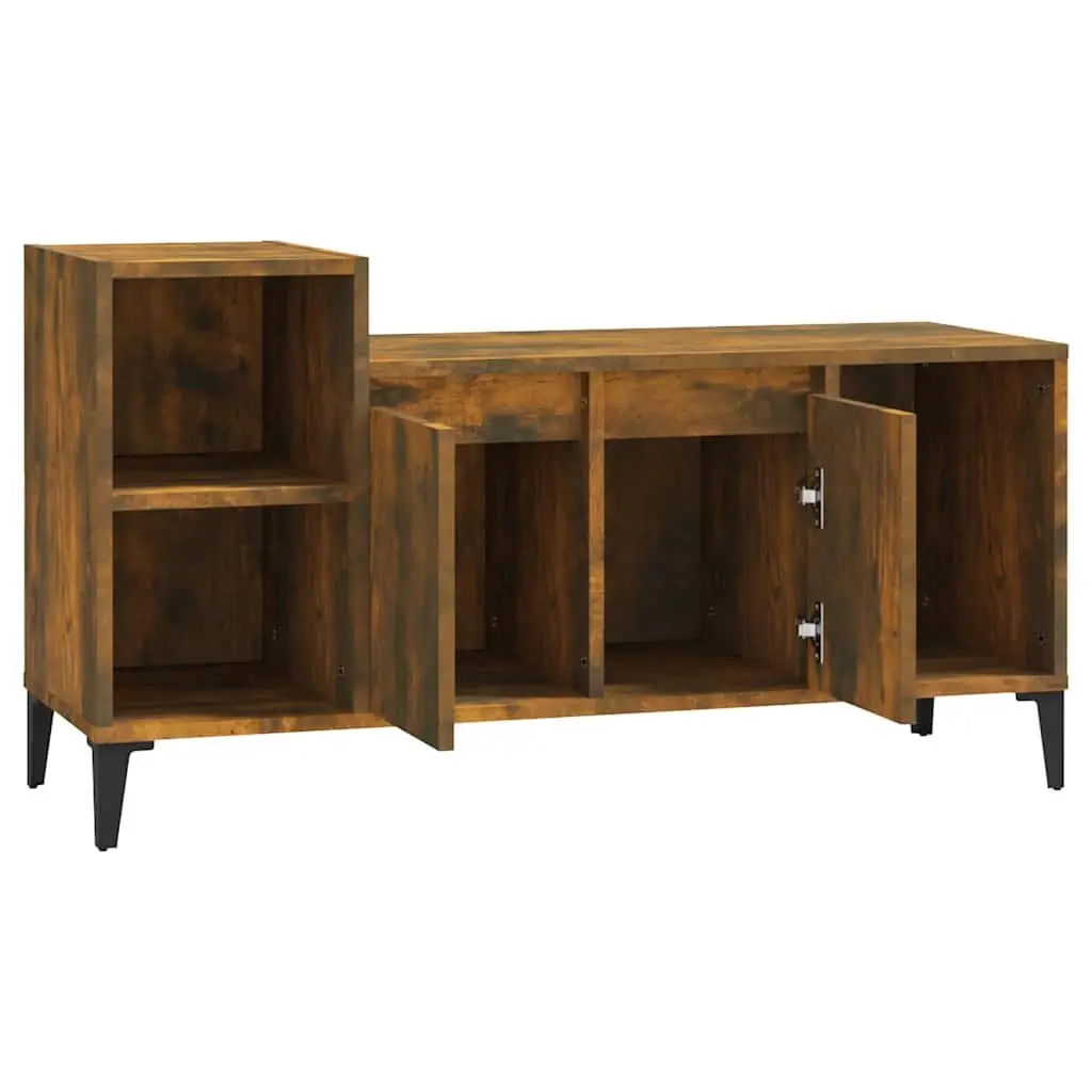 TV Cabinet Media Storage Unit for Living Room Brown 100 x 35 x 55 cm