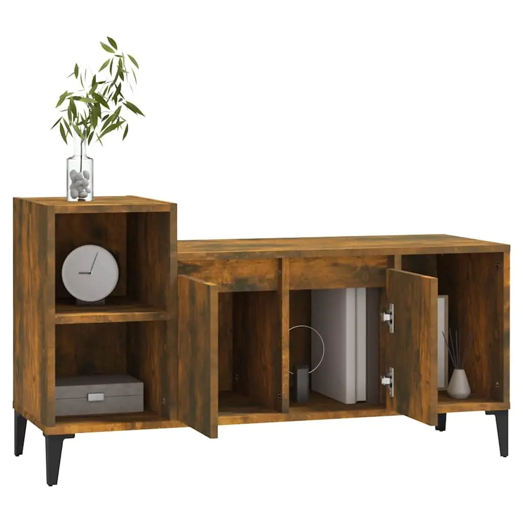 TV Cabinet Media Storage Unit for Living Room Brown 100 x 35 x 55 cm