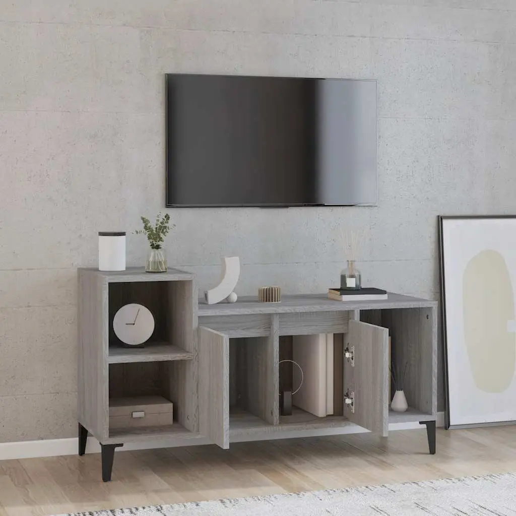 Grey Sonoma Engineered Wood TV Cabinet