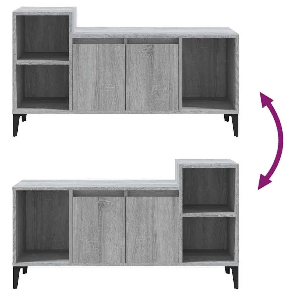 Grey Sonoma Engineered Wood TV Cabinet