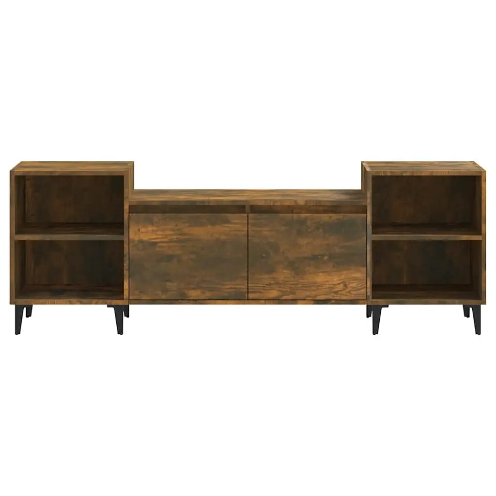 TV Cabinet Media Unit for Living Room Engineered Wood Brown 160x35x55cm