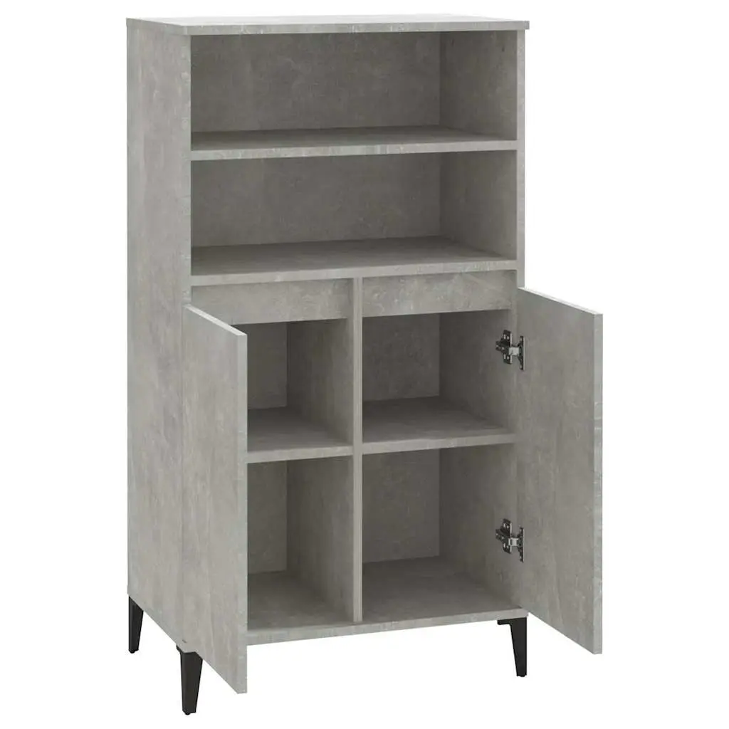 Grey Highboard Storage Unit