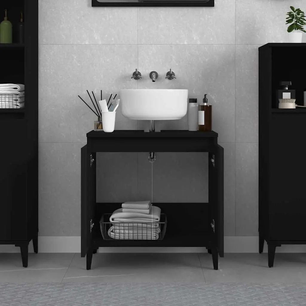 Engineered Wood Wall-Mounted Sink Cabinet 58x33x60 cm