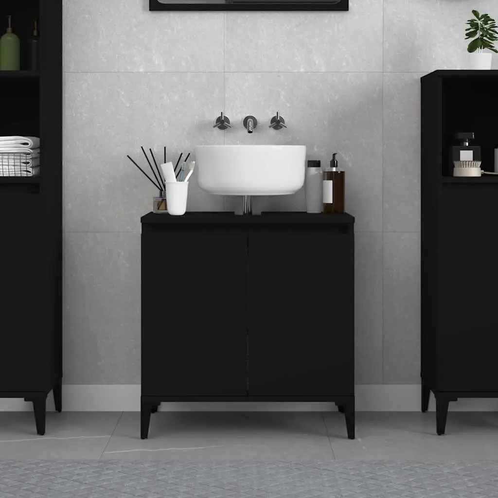 Engineered Wood Wall-Mounted Sink Cabinet 58x33x60 cm
