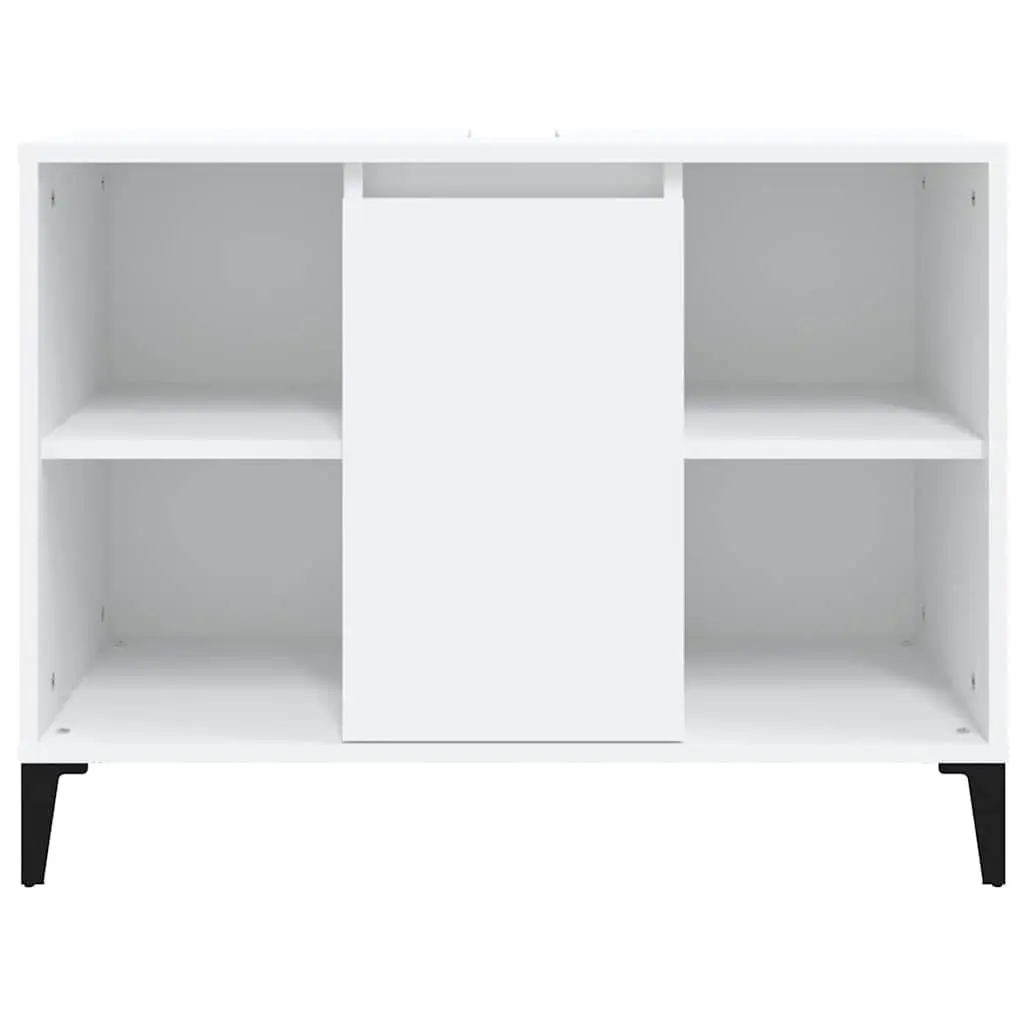 Bathroom Sink Cabinet White 80x33x60cm Vanity Unit Storage Engineered Wood