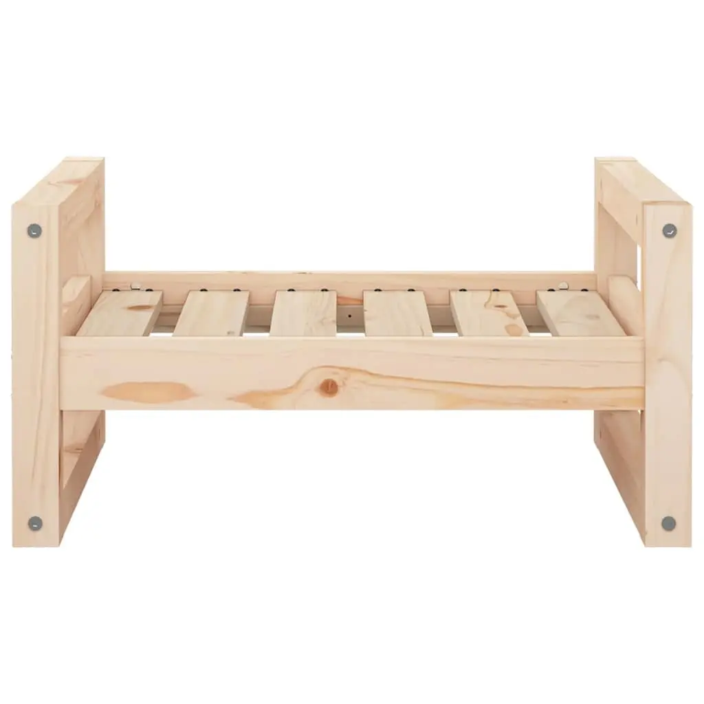 Rectangular Dog Bed Made from Solid Pine Wood