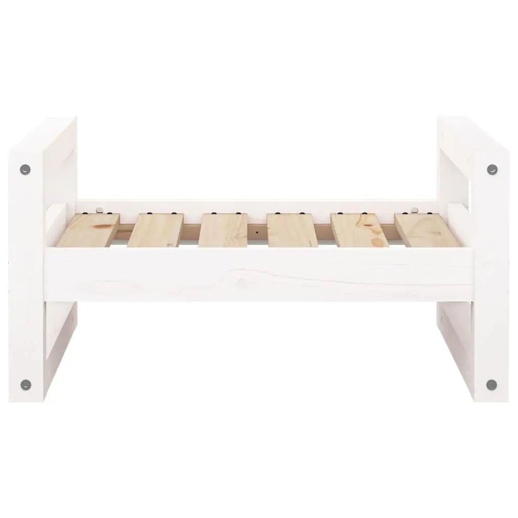 Rectangular Dog Bed with Solid Pine Wood Construction
