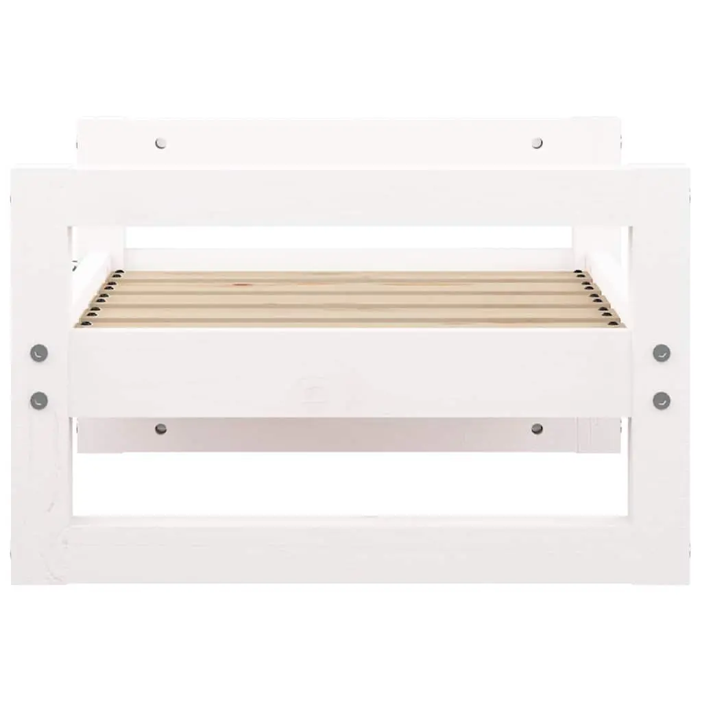 Rectangular Dog Bed with Solid Pine Wood Construction