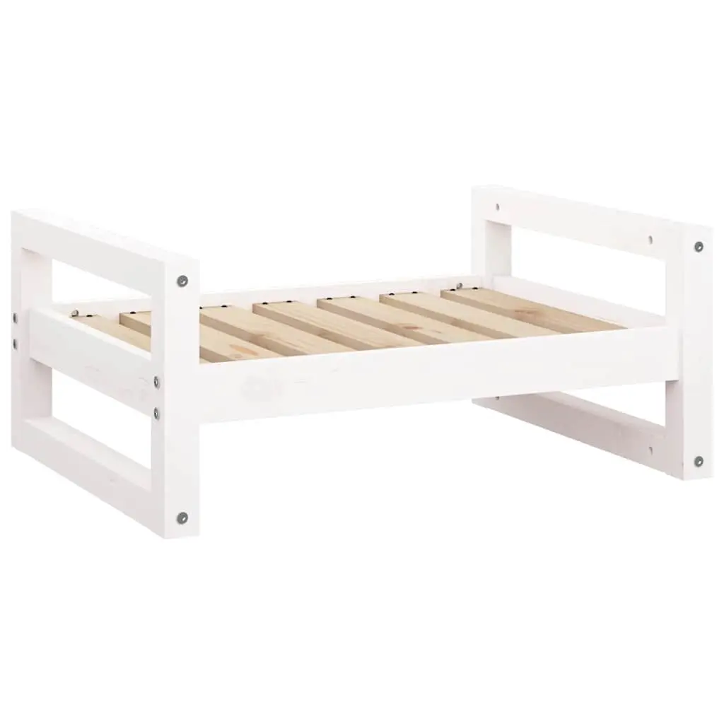 Solid Wood Dog Bed with Cushion