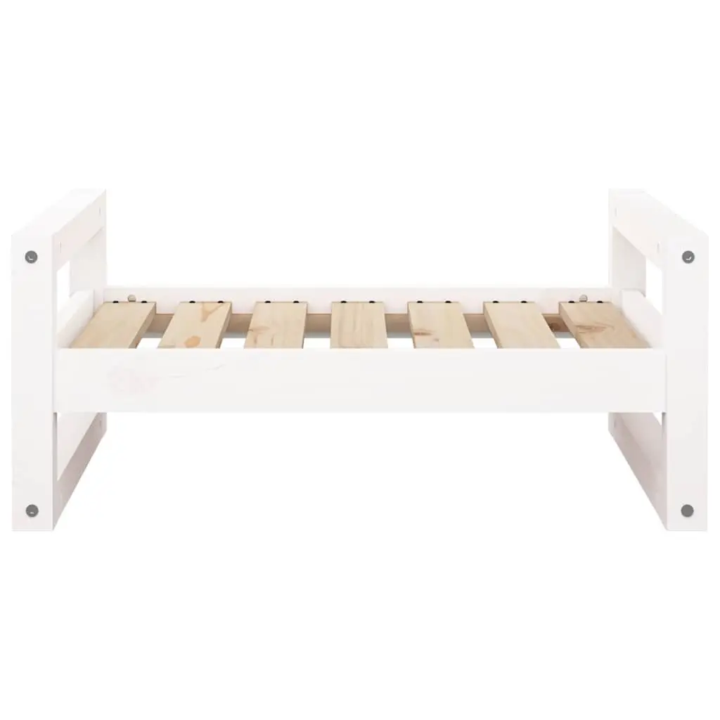 Solid Wood Dog Bed with Cushion