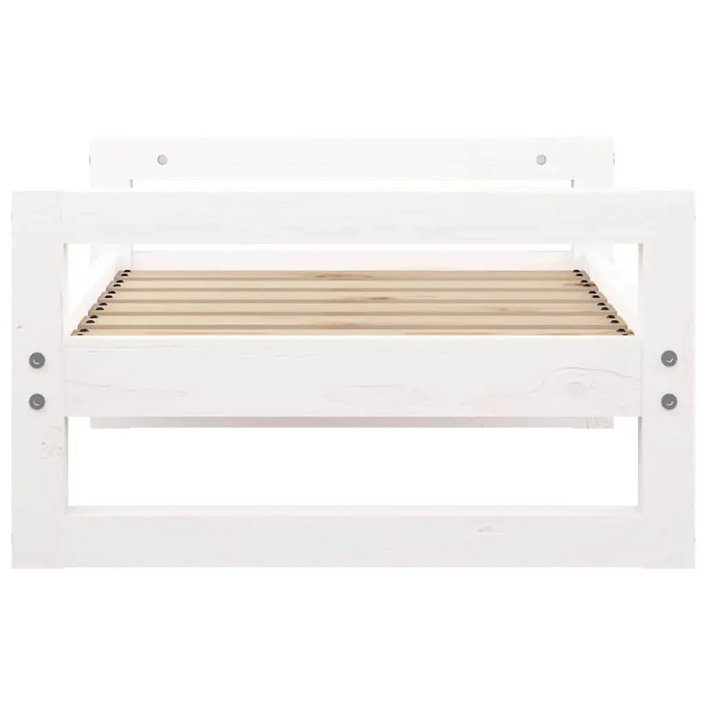 Solid Wood Dog Bed with Cushion