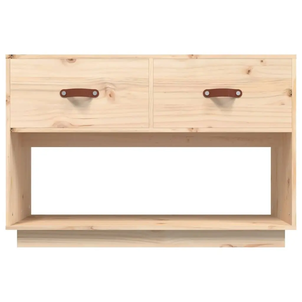 TV Cabinet Living Room 90x40x60 cm Brown Solid Wood Pine Storage Unit Media Stand