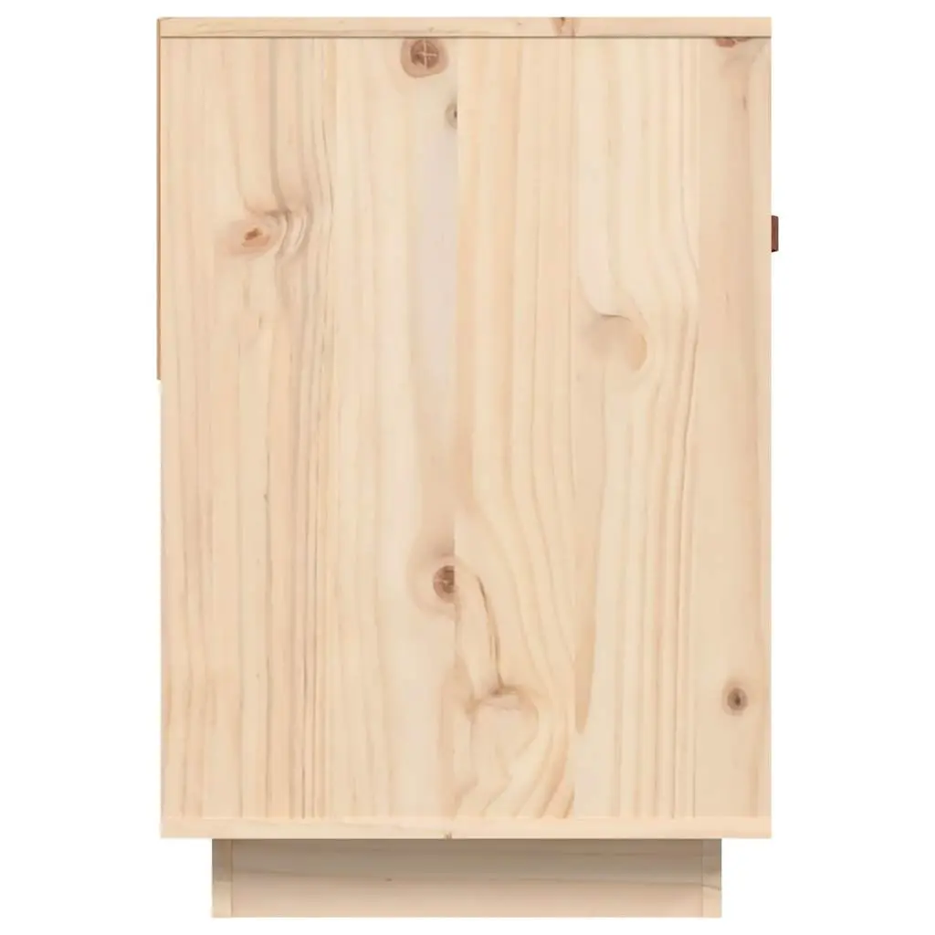 TV Cabinet Living Room 90x40x60 cm Brown Solid Wood Pine Storage Unit Media Stand
