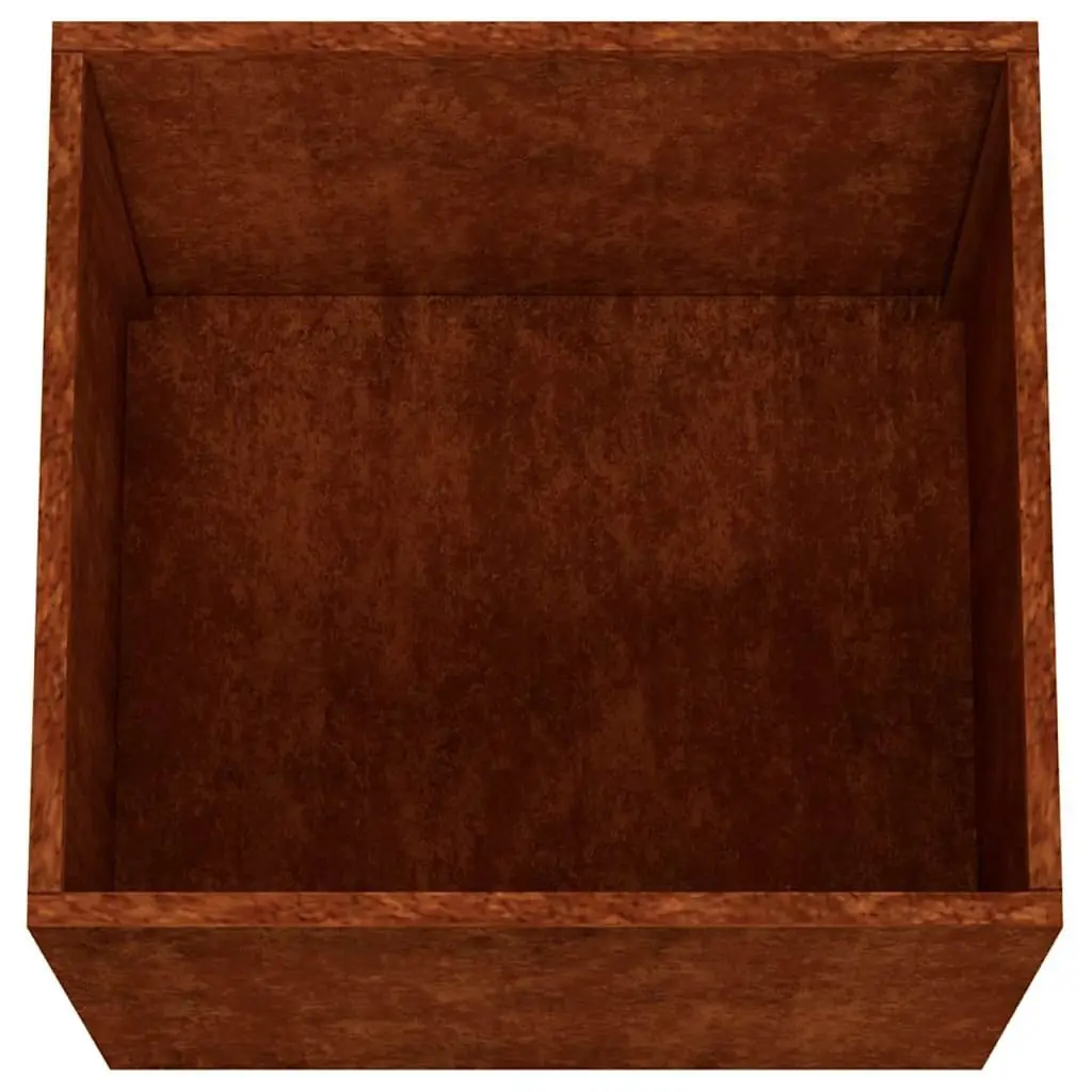 Corten Steel Planter Box Garden Patio 42x40x39 cm