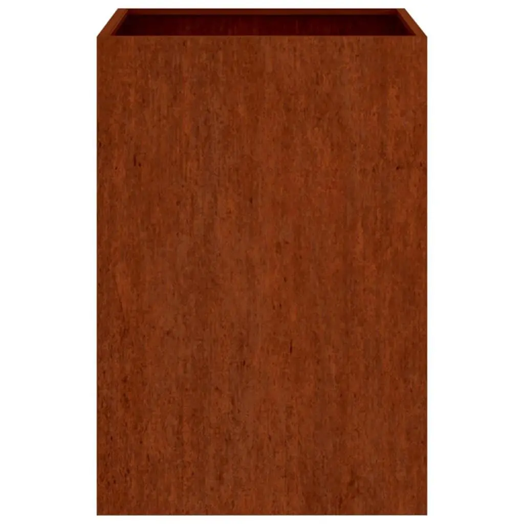 Corten Steel Planter 52x48x75cm Garden Raised Bed Weathering Steel Outdoor