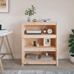 Solid Wood Pine Book Cabinet Dimensions 80W x 35D x 97H cm
