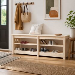 Dimensions and Features of Our Wooden Shoe Bench