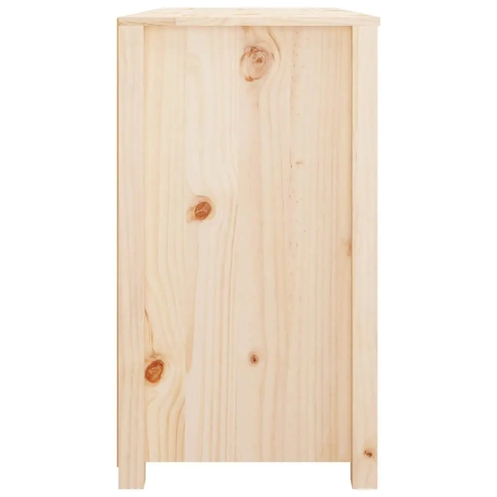 Side Cabinet for Home 100x40x72cm Brown Solid Wood Pine Storage Drawers