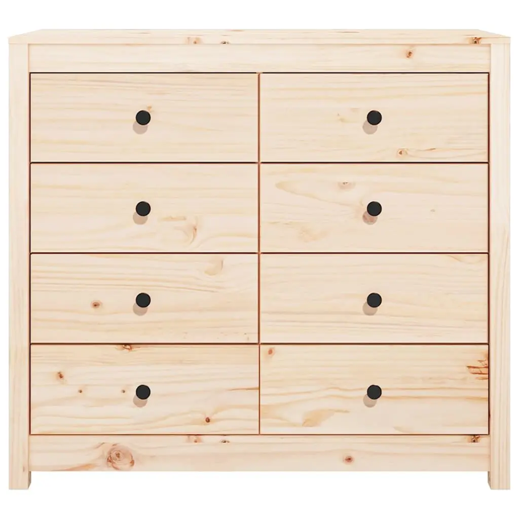 Solid Pine Side Cabinet 100x40x90 cm with Drawers