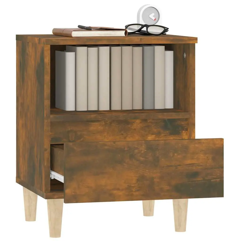 Brown Bedside Cabinet with Drawer