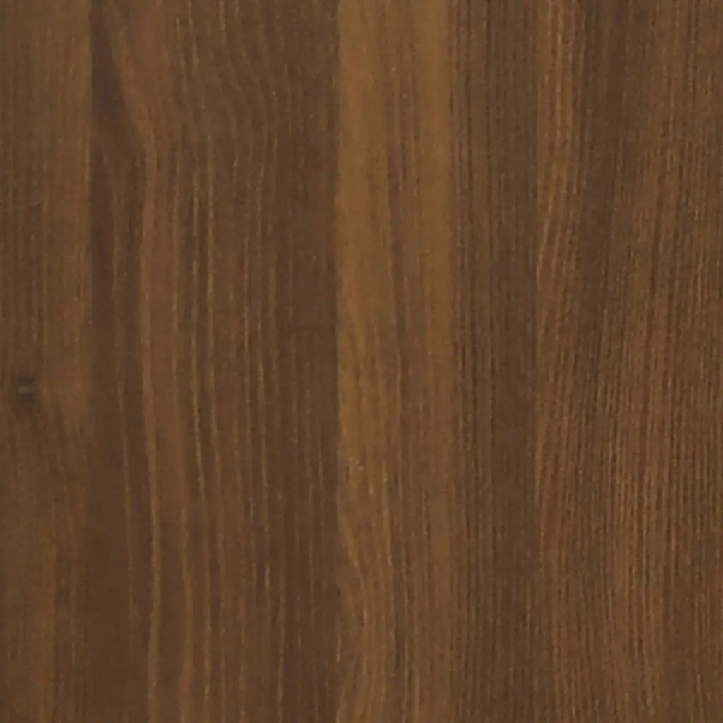 Bedside Cabinet Brown Oak Storage Nightstand Wooden Legs Drawer Compartment