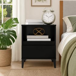 Specifications of Black Bedside Cabinet with Drawer