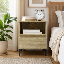 Brown Bedside Cabinet Dimensions: 40 x 35 x 50 cm