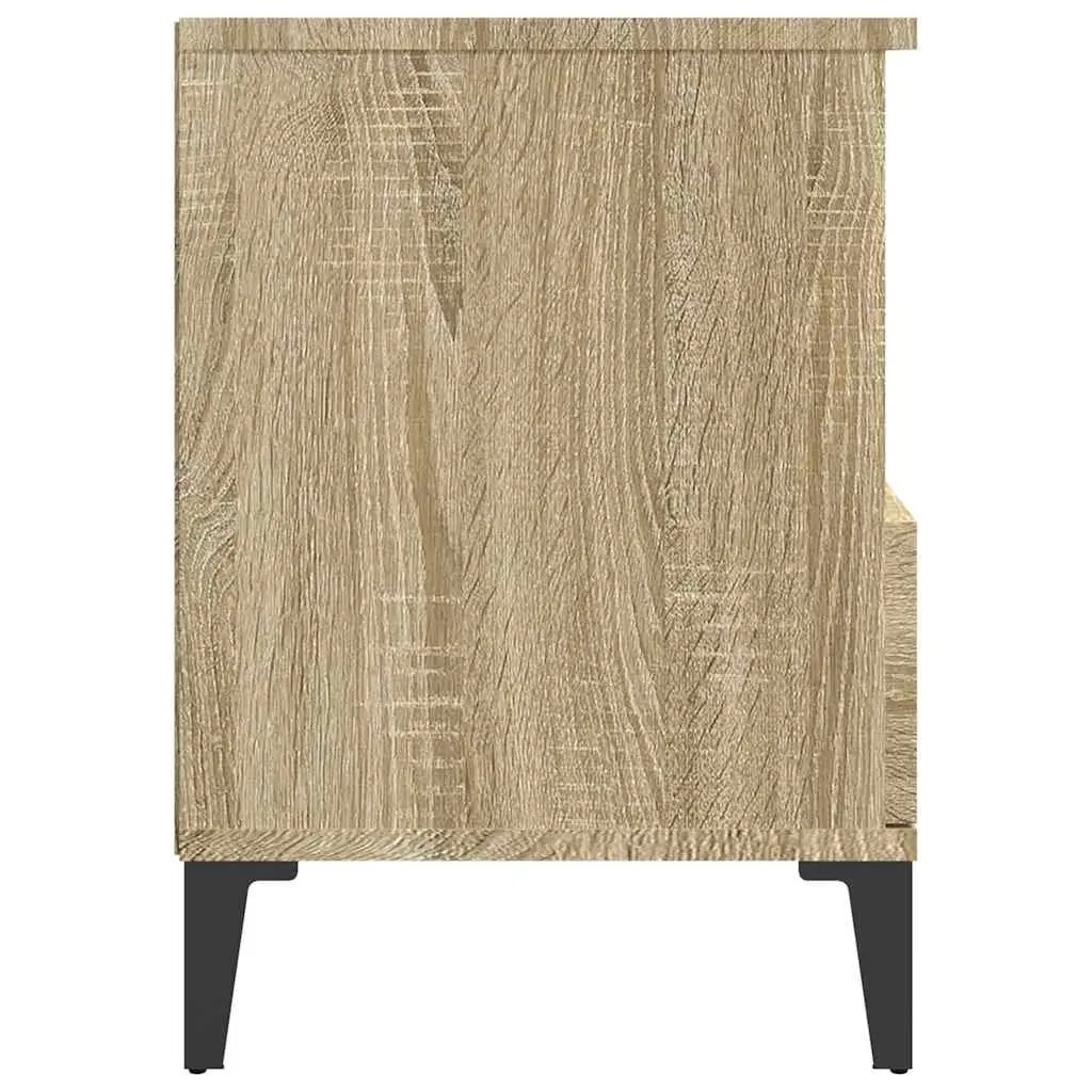 Bedside Cabinet Brown Storage Compartment Drawer Bedroom 40 x 35 x 50 cm