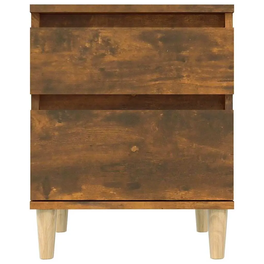 Bedside Storage Cabinets 2 pcs Brown Nightstand Bedroom Side Table Organiser
