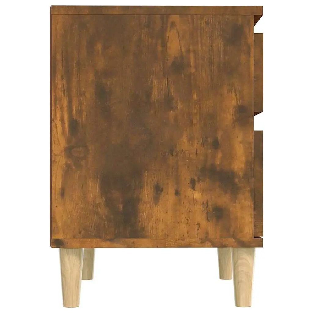 Bedside Storage Cabinets 2 pcs Brown Nightstand Bedroom Side Table Organiser
